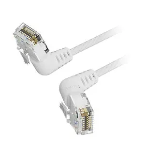 おすすめ 寒さ 対策 プレゼント 人気 贈り物 冬 ギフト 定番 手土産 卒業 入学 引越 【5本セット】 VENTION Cat.6a LANケーブル UTP 直角コネクタ 360°スイングタイプ ホワイト 3m ホワイト IB-0484X5 PC