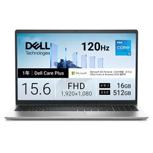 DELL｜デル Dell 15 DC15250 ND55-GNM3SC[15.6インチ/Core i5-1334U/メモリ：16GB/SSD：512GB/Microsoft 365 Personal(24か月版)/Windows 11 Home] プラチナシルバー ND55-GNM3SC [15.6型 /Windows11 Home /intel Core i5 /メモリ：16GB /SSD：51