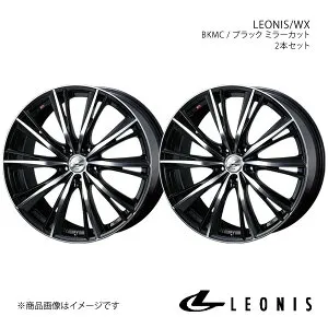 【17インチ 5H100 7.0J +47】アルミホイール2本セット インプレッサスポーツ GP系 LEONIS/WX BKMC 0033887×2