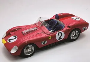 Tecnomodel テクノモデル 1/18 レジン プロポーションモデル 1960年ニュルブルクリンク1000KM 第3位 フェラーリ FERRARI - 250TR TESTAROSSA 3.0L V12 SPIDER TEAM SCUDERIA FERRARI SPA No.2 3rd 1000km NURBURGRING 1960 CLIFF ALLISON