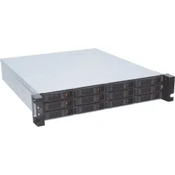 GAIAシリーズ GA2212SV OSレスモデル Intel Xeon採用 2UラックマウントNAS リダンダント電源 総容量192TB（16TB×12ドライブ）/メモリ32GB/10GbE対応SFP+ポート搭載