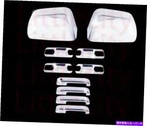 クロームカバー 2020 2021 Ford F250 F350ミラー+4ハンドル付きハンドル +バックプレートのクロムカバー Chrome Cover For 2020 2021 FORD F250 F350 Mirror +4 Handle W/O Smart+ Back Plate【並行輸入品】