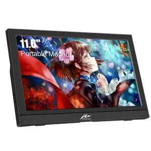 モバイルモニターKenowa11.6インチ小型モニターHD1366*768解像度60Hz5ms薄型Type-C標準HDMIポートPC/Computer/Laptop/Raspberrypi/PS4/XBOX/Switchなど対応