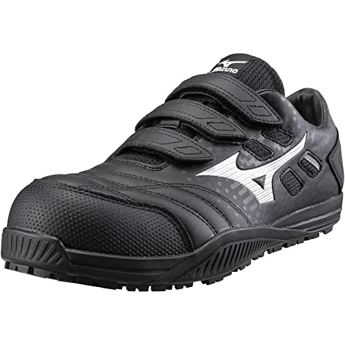 [ミズノ] 安全靴 オールマイティTD2 22L 【F1GA2301】 09：ブラック×グリーン 29.0cm