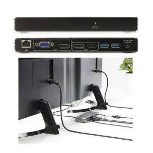 StarTech.com スタ－テックドットコム Thunderbolt 3ドッキングステーション デュアル4K/60Hzモニタ対応 DP/HDMI/VGA出力 MacBook Pro/Windows対応 85W USB PD TB3DK2DHV 【NE直】