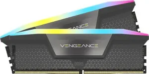 CORSAIR DDR5-5600MHz デスクトップPC用メモリ VENGEANCE RGB DDR5シリーズ (PC5-44800) AMD EXPO Intel XMPメモリキット32GB ブラック グレー (16GB×2枚) CMH32GX5M2B5600Z40