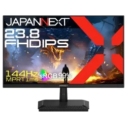 23.8型 IPS FHD ゲーミング液晶ディスプレイ ブラック (144Hz/1920x1080/HDMI×1、DP×1/1ms/350cd/2年保証/PS5対応)