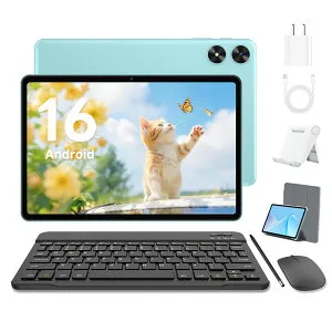 【マラソン限定20倍ポイント還元】タブレット キーボード付き Android 16 10インチ Wi-Fiモデル 128GB 20GB 1TB拡張アンド口イド16 tablet 8コアCPU GPS搭載widevineL1 Netflix YouTube対応 2.4G&5GWifi BT5.0 6600mAh 無線