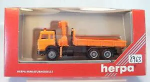 【送料無料】ホビー 模型車 車 レーシングカー oオレンジボックスherpa 187 no 141758 iveco abrollkipper avec ladekran orange neuf dans sa boite 8963