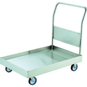 【送料別途】【直送品】TRUSCO ステンレス台車 オールSUS304 皿型台車 900X600 NU車輪 SSAR-2NU