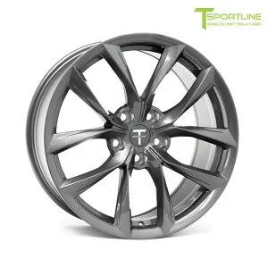 SS199595114SY T Sportline Tesla Model Y 19inch ティースポーツライン テスラ モデル Y TSS Flow Forged Tesla Wheel (Set of 4) 【Space Gray】