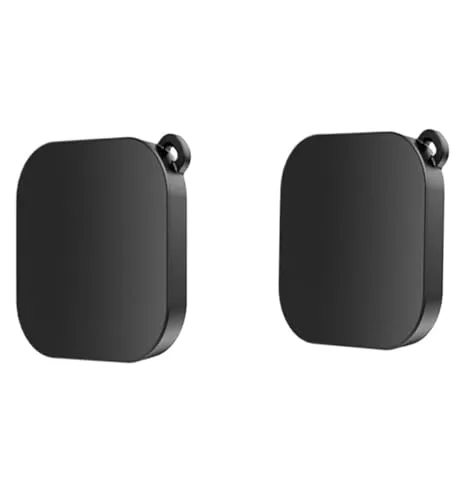 ブラックシリコン落下防止防塵レンズキャッププロテクター、GoPro、Hero 13と互換性あり(Black 2 pcs)