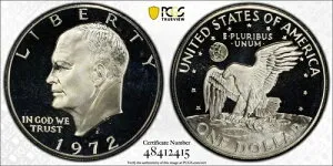 1972年 S アイゼンハワー ドル PCGS PR69DCAM DDO FS-101 シルバー プルーフ バラエティコイン $1
