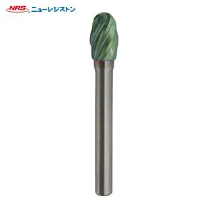 NRS ニューレジストン TCBT5500RV-ACC 超硬バー タマゴrvカット ACCコーティング 刃径10×刃長16×軸径6×軸長44 ロー付け (1本)