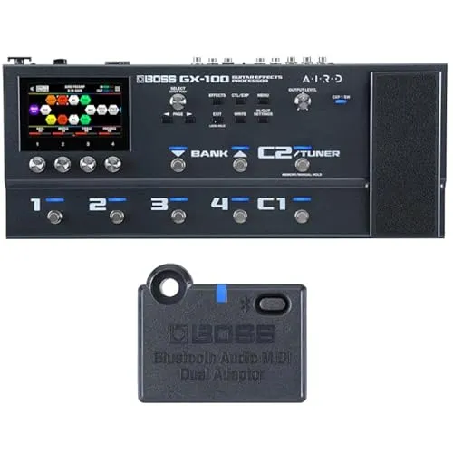 BOSS ボス GX-100 Guitar Effects Processor マルチエフェクター + Bluetooth Audio MIDI Dual Adaptor [BT-DUAL] セット
