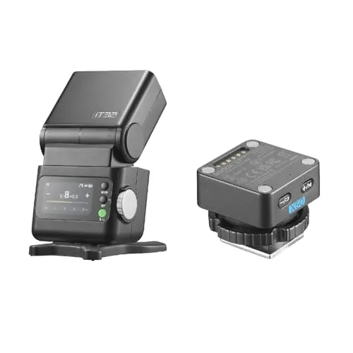 Godox iT32カメラフラッシュストロボ X5 TTLワイヤレスフラッシュトリガー オリンパスカメラ用フラッシュ パナソニックカメラ用フラッシュ(iT32+X5O) [並行輸入品]