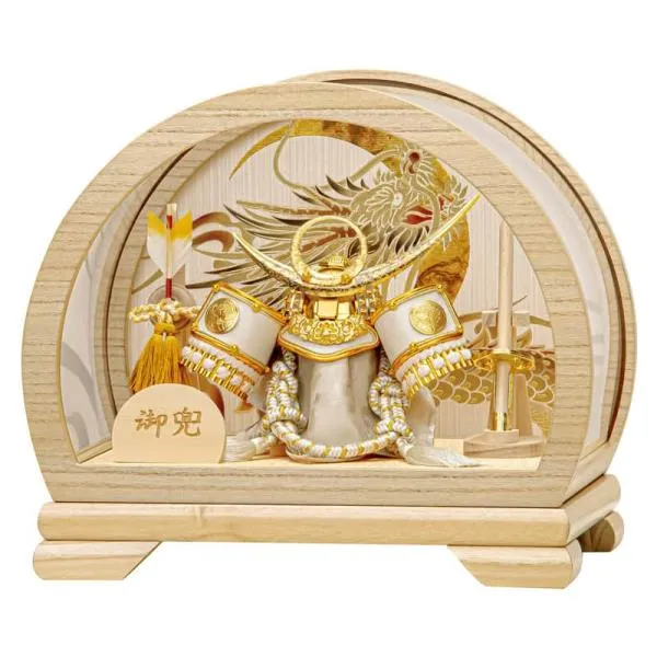 五月人形 コンパクト 豊久 上杉謙信 兜ケース飾り 兜飾り 翔太 7号 アクリルケース h085-mo-525725 GH-180