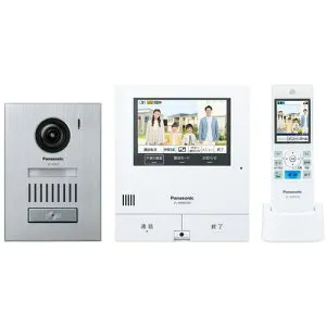 ■Panasonic インターホン スマホで外でもドアホン アルミヘアライン仕上げ玄関子機タイプ〔品番:VLSWD505KS〕【7022021:0】[送料別途見積り][掲外取寄][店頭受取不可]