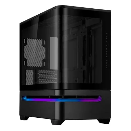 ASUS Prime AP202 Micro-ATX PCケース 湾曲したガラスパネル 420mmまでGPUをサポート PRIME AP202 TG BLACK 国内正規代理店品 黒