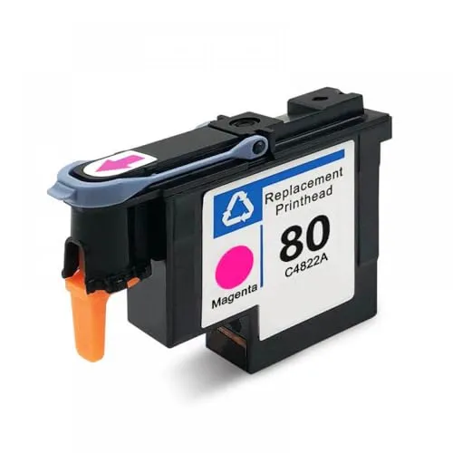 80プリントヘッドC4820A C4821A C4822A C4823A DESIGNJET 1050 1055 1055CM 1050Cプラスプリンターと互換性(1PCS Magenta)