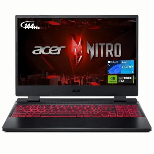Acer Nitro 5 ゲーミング ノートパソコン 15.6インチ FHD IPS 144Hz ディスプレイ 第 12 世代インテル 12 Core i5-12500H GeForce RTX 3050 16GB RAM 1TB SSD Thunderb