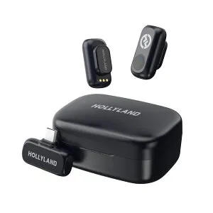 Hollyland(ホーリーランド) LARK A1 デュオ ワイヤレスマイク スペースグレー 送信機 x2 + USB-C受信機 + 充電ケースセット Lark A1 Duo(Space Gray)