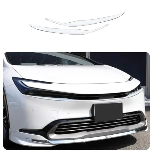 ZUNEIGUNG 新型 プリウス 60系 に対応フロントガーニッシュ グリルガーニッシュガーニッシュインテリアパネルPrius 専用 設計 外装 パーツ アクセサリー304ステンレス2枚【クロームメッキ】
