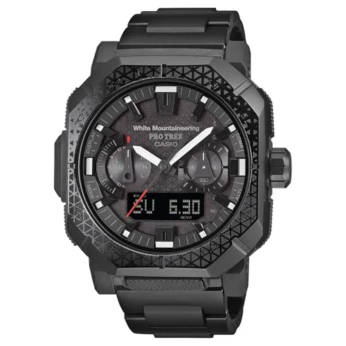 [カシオ] 腕時計 プロトレック【国内正規品】 Climber Line White MountaineeringRコラボレーションモデル 電波ソーラー 環境配慮素材採用 サファイアガラス PRW-B1000WM-1JR メンズ ブラック