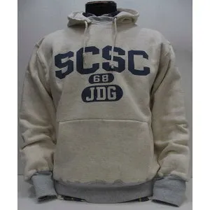 【2024梅春 新作】John Gluckow(ジョン グラッコー)by WAREHOUSE [Lot.JG-CS13 1950～early 60s Fakie Afterhood/SCSC]Lot JG-CS13 1950～early 60s Fakie Afterhood/SCSC プリント Wフェイス スウェットパーカー 日本製