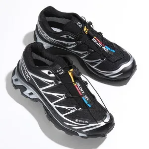 SALOMON サロモン スニーカー XT-6 GTX L47450600 レディース GORE-TEX ゴアテックス ローカット ortholite シューズ 靴 Black/Black/Ftw-Silver