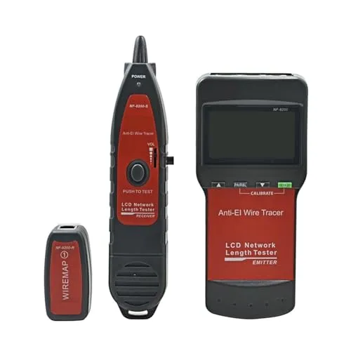 NF-8200 Lan テスター RJ45 RJ11 ケーブルトラッカーネットワークケーブルテスター LCD ディスプレイ付き電話線トラッカートレーサーイーサネット