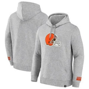 ファナティクス メンズ トップス Tシャツ フリース パーカー Men's Fanatics Heather Gray Cleveland Browns Legacy Fleece Pullover Hoodie Brn Grey グレー