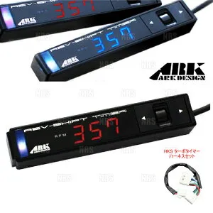 ARK アークデザイン Rev-Shift Timer (レッド) ＆ ハーネス パジェロ V68W/V78W 4M41 99/9～06/10 (01-0001R-00/4103-RM006