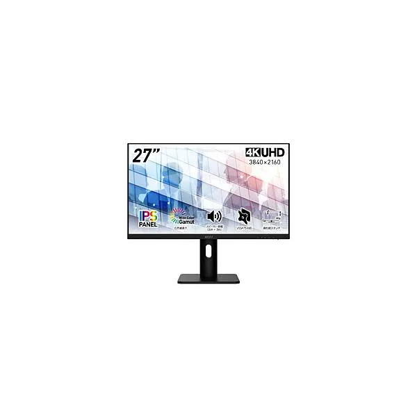 MSI(エムエスアイ) PCモニター PRO MP273UP E6 ［27型 /4K(3840×2160） /ワイド /60Hz］