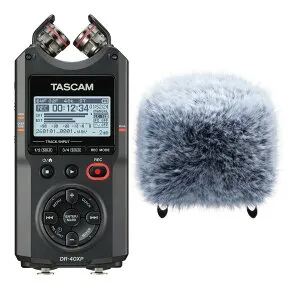 TASCAM DR-40XP+WS-86 可動式マイク XLR/TRS入力搭載 32ビットフロート録音対応 4ch ポータブルレコーダー/ウインドスクリーン付【送料無料】