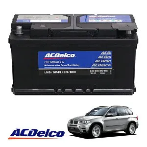 【日本正規品】AC DELCO ACデルコ 欧州車用 バッテリー LN5 メンテナンス ベンツ SクラスW140/W220/W221 EクラスW210/W211/W212 CLS W219/CLK C208/CLK C209/CL W216 GLK X204/GL X164 VクラスW638/W639 BMW E90/E53 アウディRS4/S4