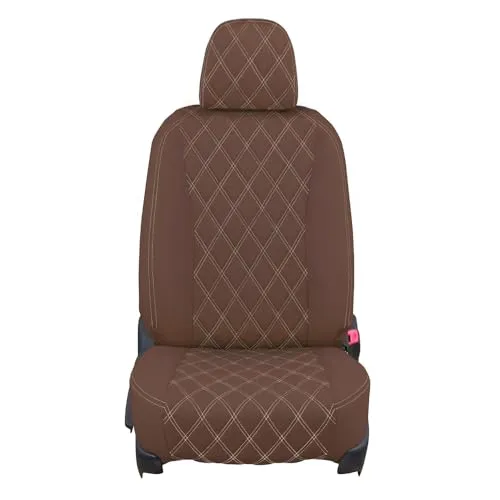 クラッツィオ(Clazzio) シートカバー 全席セット bB NCP35 H12(2000)/2～H17(2005)/12 オーバーステッチ ブラウン×アイボリーステッチ ET-0111 【24ETB0111NV】