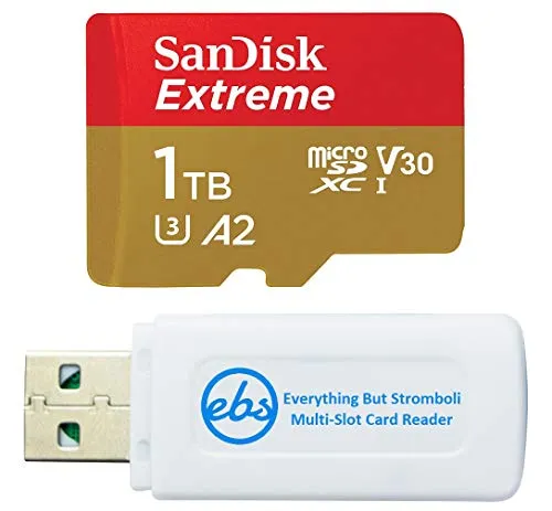 SanDisk メモリーカード 1TB Extreme MicroSD UHS-Iカード Samsung Galaxy A34 5G A24 A54 5G A14 5Gモデル対応 SDSQXAV-1T00-GN6MN - Stromboli MicroSD