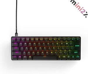 SteelSeries スティールシリーズ ラピッドトリガー 搭載 ゲーミングキーボード ミニサイズ Apex Pro Mini JP 有線 日本語配列 OmniPointスイッチ 2ーinー1アクションキー 搭載 64825 ブラック キーボード