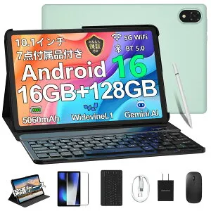 【数限定4000円オフ】Android16 タブレット DOOGEE U10 セット版 Android 16 タブレット 10インチ、16GB+128GB+1TB拡張 WidevineL1 2.0GHz CPU 5060mAh+Type-C充電+5GWiFi+BT5.0 OTG+画面分割 10インチwi-fiモデル 保護ケース