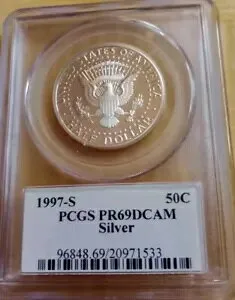 1997-S シルバー 50C PCGS PR69DCAM コイン