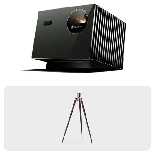 Valerion VisionMaster Pro2 トリプルレーザー 4Kプロジェクター ＋ ウォールナットトリップスタンド セット