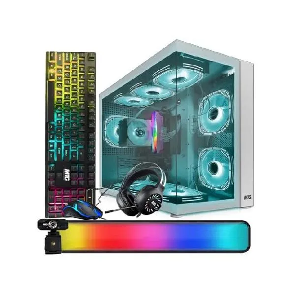 MTG Khuno Gaming Tower PC-Intel Core i7 8th Gen, RTX 3060 12GB 192bits, 16GB RGB ARGB Ram, 512GB Nvme, Gamer Bundle Combo, Webcam, Windows 11_並行輸入
