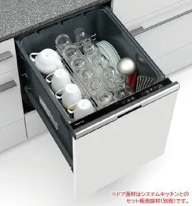 ●パナソニック 食器洗い乾燥機【NP-45BD1W】B1シリーズ ディープタイプ ドア面材型 幅45cm ドア面材別売〔GF〕