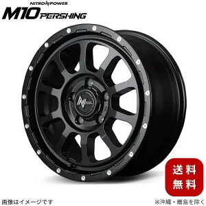 アルミホイール ハスラー MR31S/41S スズキ 【15×5.0J 4-100 INSET45 セミグロスブラック/マシニング】 マルカ MID ナイトロパワー M10パーシング 1本 15インチ 4穴 インセット45
