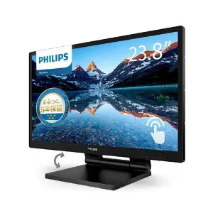 PHILIPS モニターモバイルディスプレイ 242B9T/11 (23.8インチ/IPS/FHD//VGAx1,DVI-D x1,HDMI1.4 x1,Display Port1.2 x 1 /チルト(角度調整)/ブルーライトカット/フリッカーフリー/