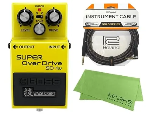 【Roland ケーブル+クロスセット】BOSS SUPER OverDrive SD-1W(J) オーバードライブ 技 WAZA CRAFT