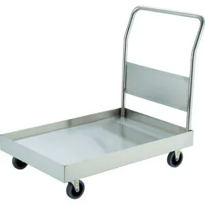 TRUSCO ( トラスコ中山 ) ステンレス台車 オールSUS304 皿型台車 900X600 帯電防止U車輪 ( SSAR-2TBU )