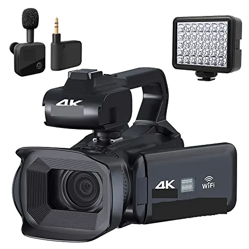 デジタルカメラ リリース 4K カメラ Camorders Webcam Camera 64MP Ultra HD Camera 18X Zoom 4.0"タッチ スクリーン カメラ ビデオ 初心者向けギフト(16G SD Card,RX200-wire