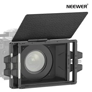 【P5倍+500円OFF券】NEEWER ミニマットボックス Mini Matte Box 4x5.65インチフィルタートレイ2個/サーキュラーレンズアダプター4個/カーボンファイバートップフラッグ付き SmallRigアクセサリー K&F NISI